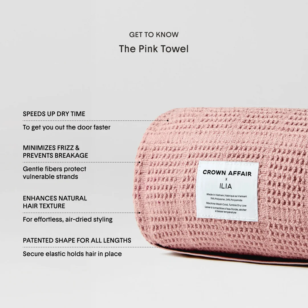 Crown Affair x Ilia The Towel in Pink - Image 3
